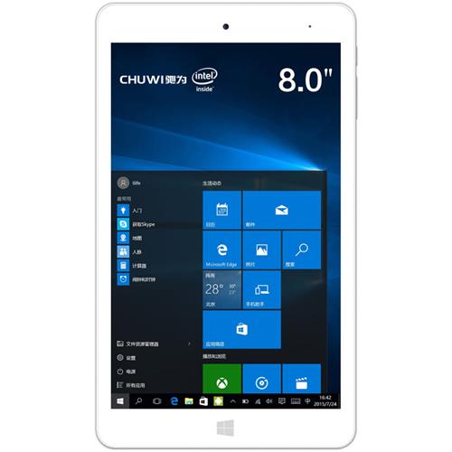 CHUWI Hi8 Pro Dual OS Windows10 + Android5.1 8 inch 2GB/32GB Tablet PC Intel Cherry Trail Z8350 1.92GHz IPS 1920*1200 Type-C HDMI - White