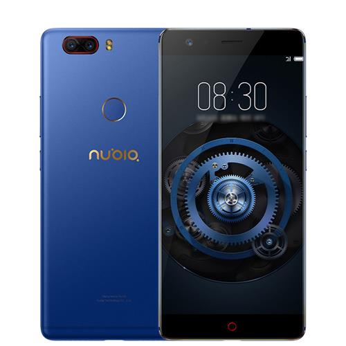 ZTE Nubia Z17 Lite 5.5 Inch Smartphone 6GB 64GB 13.0MP Dual Rear Camera Snapdragon 653 Octa Core Android 7.1 NFC QC3.0 Metal Body Global Version - Blue