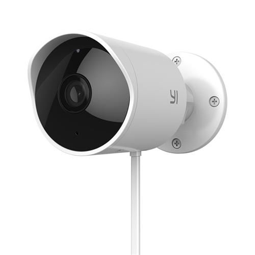 YI Outdoor Camera 1080P WiFi IP Camera IP65 Waterproof/ Night Vision/ Motion Detection/ Video Monitor IP/ Network Surveillance Security Camera International Version International Version - White