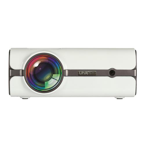 

UHAPPY U45 Mini LED Projector 1080P HD 1600 Lumens with Built-in Speakers Multi-languages - White