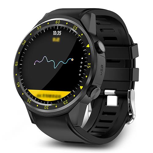 F1 Heart Rate Monitor Smartwatch Phone Black