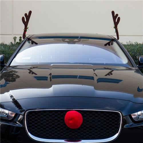 Faddish Christmas Antlers Nose For Car Decoration