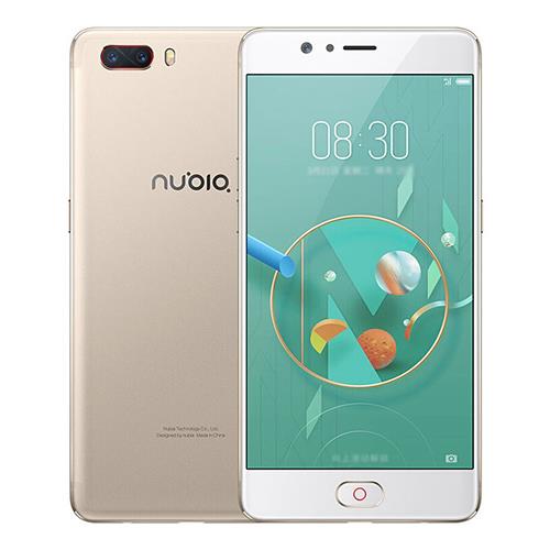Nubia M2 NX551J 5.5 Inch Smartphone FHD Screen Snapdragon 625 Octa Core A53 2.0GHz 4GB 64GB 13.0MP Dual Rear Camera Touch ID Metal Unibody Global Version - Champagne Gold