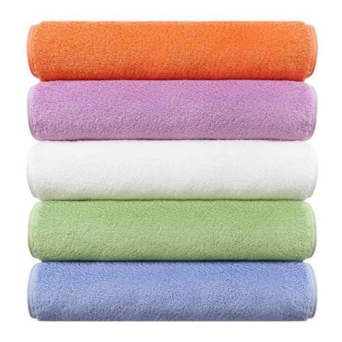 

3PCS Xiaomi Mijia Long Cotton Towel Beach Towel Washcloth Antibacterial Water Absorption -White+Purple+Orange