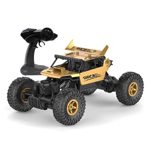 

Flytec 9118 1:18 2.4G 4WD Alloy Large Foot Off-road RC Climbing Car RTR - Gold