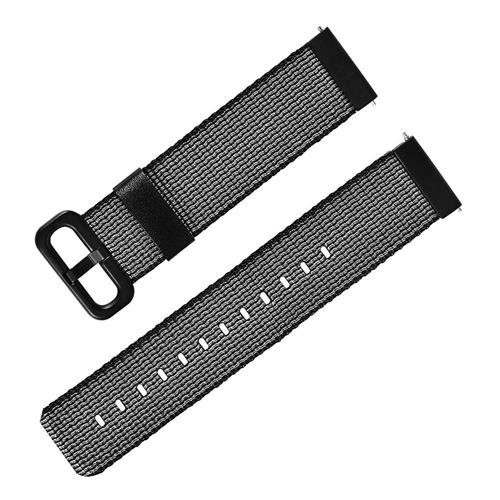 

Replacement Canvas Stylish Watch Bracelet Strap Nylon Band 20mm For Xiaomi Huami Amazfit Bip Smartwatch - Black