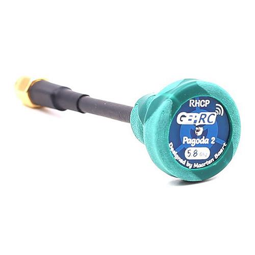 

GEPRC GEP-Pagoda2 5.8G 86mm RHCP FPV Antenna for Transmitter Receiver SMA Male - Green