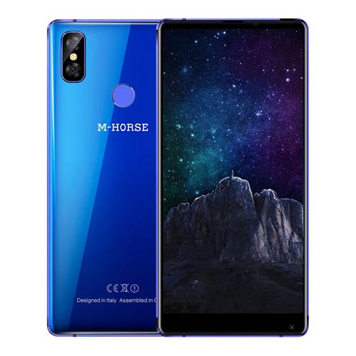 M-HORSE Pure 2 5.99 Inch Smartphone 18:9 Full Screen 4GB 64GB MT6750T Octa Core Dual Rear Camera Android 7.0 Touch ID - Blue