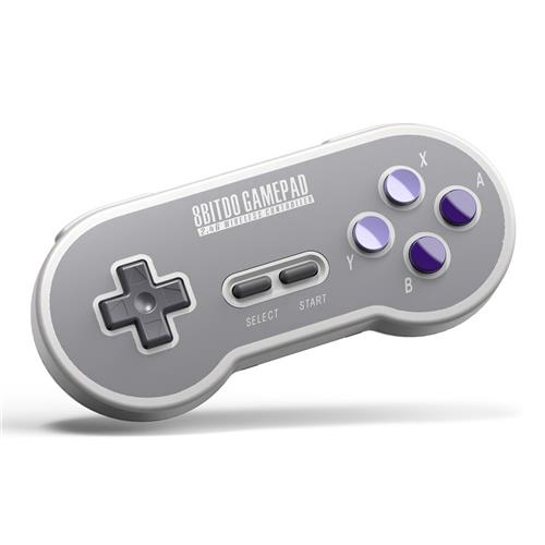 

8Bitdo SN30 2.4G Wireless Gamepad for SNES/SFC Classic Edition Android/Windows - Gray