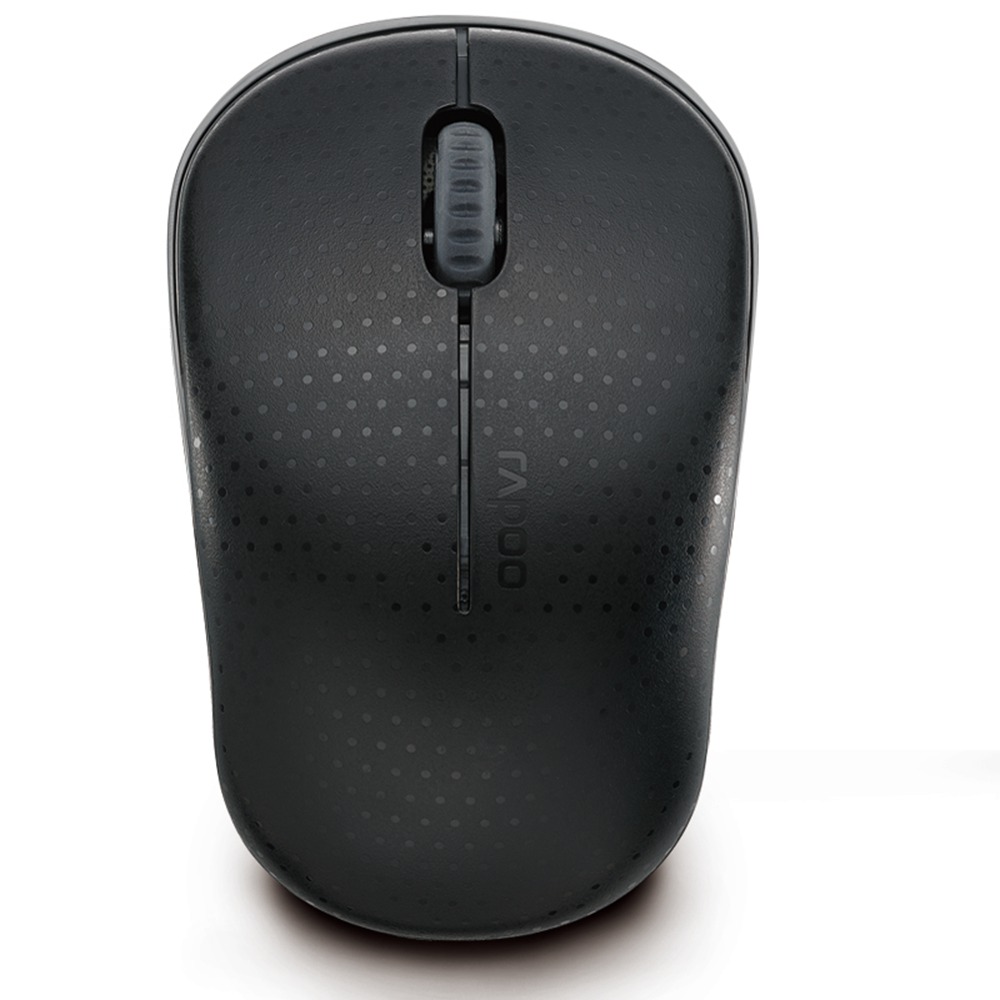 

Rapoo M12 Wireless Mouse 1000DPI Nano Port 10M Trabnsmittance Small Size - Black