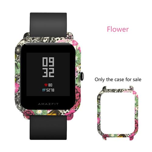 

Protective Cover Case For Huami Amazfit Lite Smartwatch Dial Plate Multiple Color - Flower