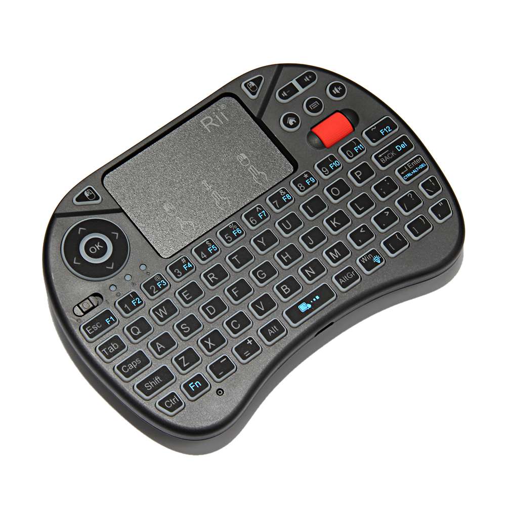 Rii i8X RGB Backlight 2.4G Mini Wireless Keyboard Touchpad Combo