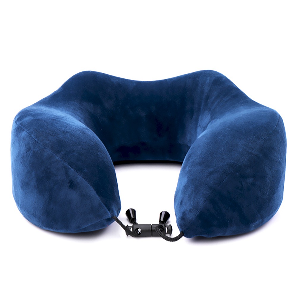 

CARSETCITY CS-83086 Car Headrest Portable U Shape Pillow Memory Cotton Neck-protective Pillow Sleeping Pillow - Blue