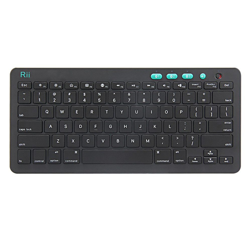 

Rii K09+ Bluetooth 4.0 Wireless Keyboard 78 Keys For PC/Smart/TV/Android TV/Box iPad/Mobile Devices - Black