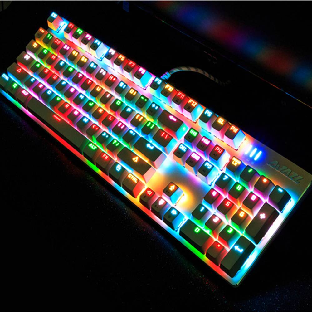 Ajazz ROBOCOP Wired RGB Blacklight Mechanical Keyboard Blue Switch