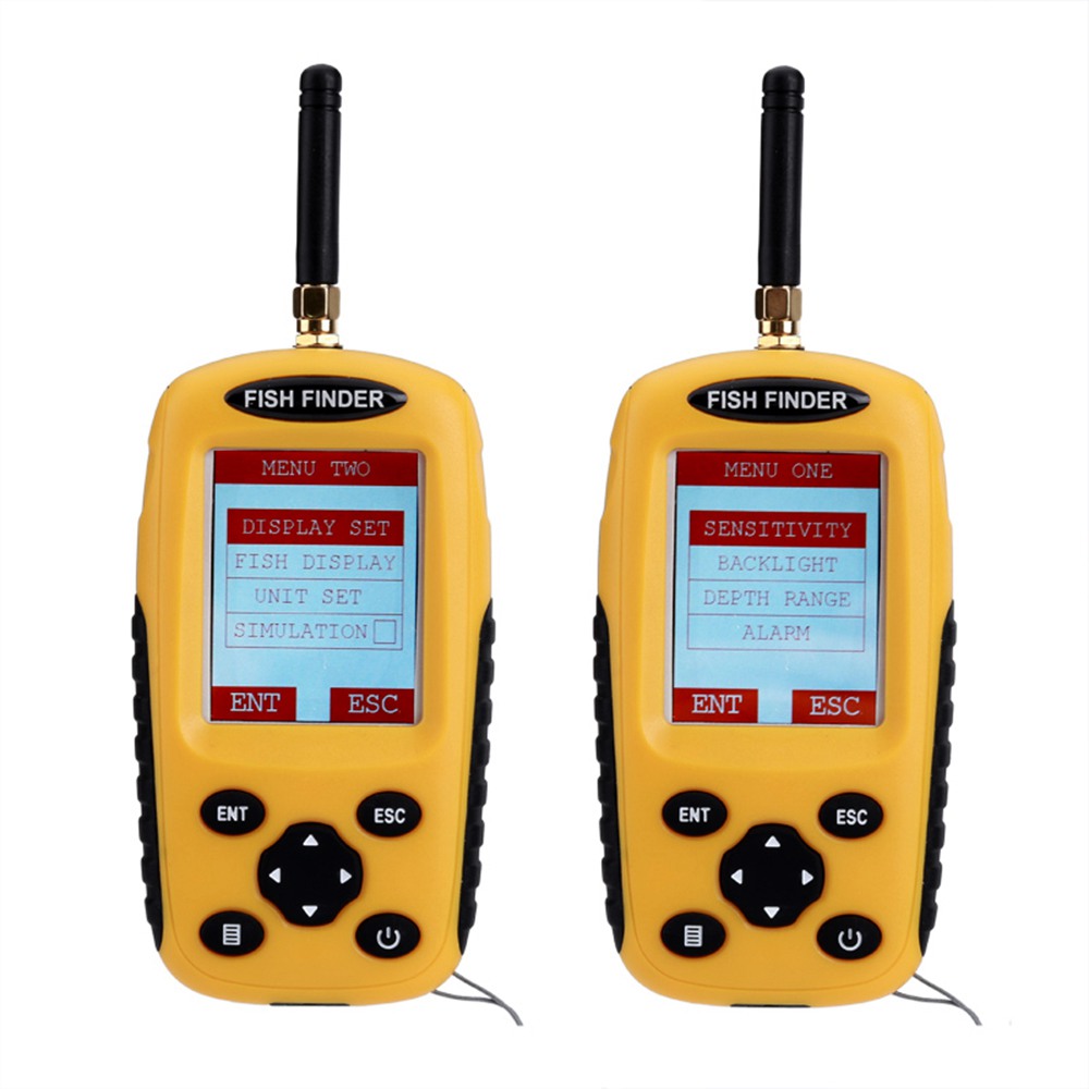 Wireless sonar sensor. Fish finder xj-01. fish in display sonar.