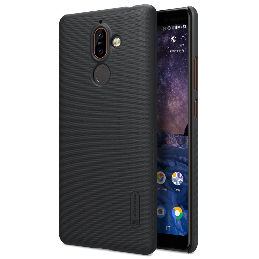 

NILLKIN Hard Cover Case for Nokia 7 Plus Protective Phone Back Cover - Black