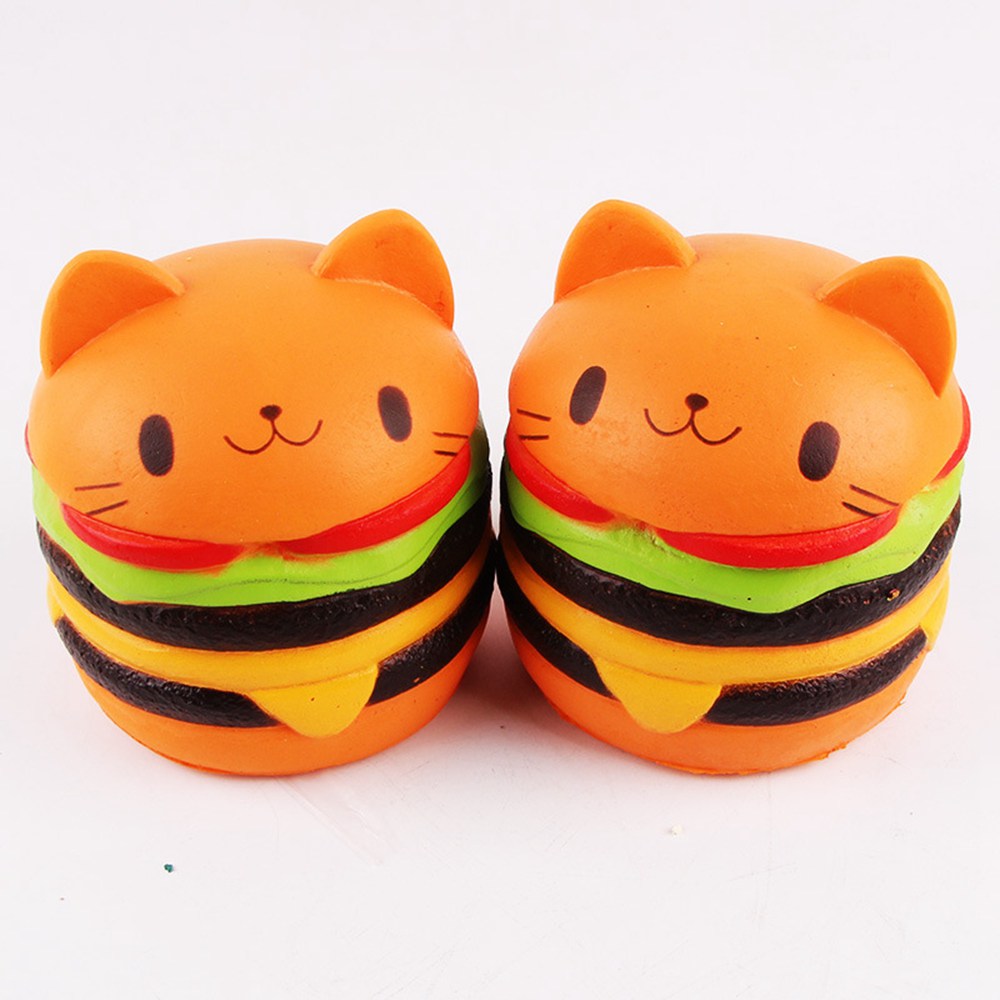 burger cat squishy