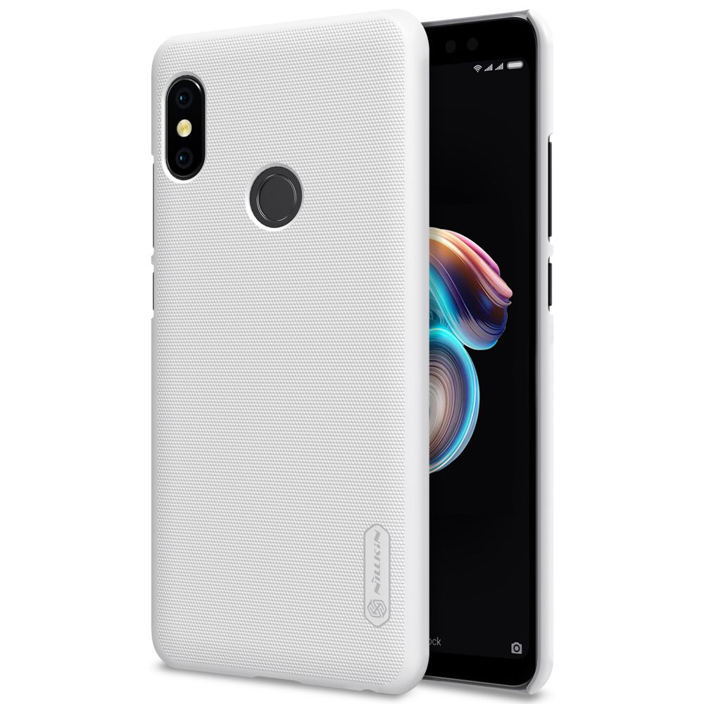 NILLKIN Hard Phone Cover Case for Xiaomi Redmi Note 5 Pro Protective Back Cover - White