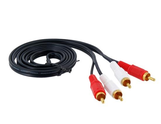 2 RCA to 2 RCA Cable Black