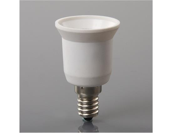 

LX316W E14 to E27 Base LED Light Bulb Converter Lamp Adapter - white