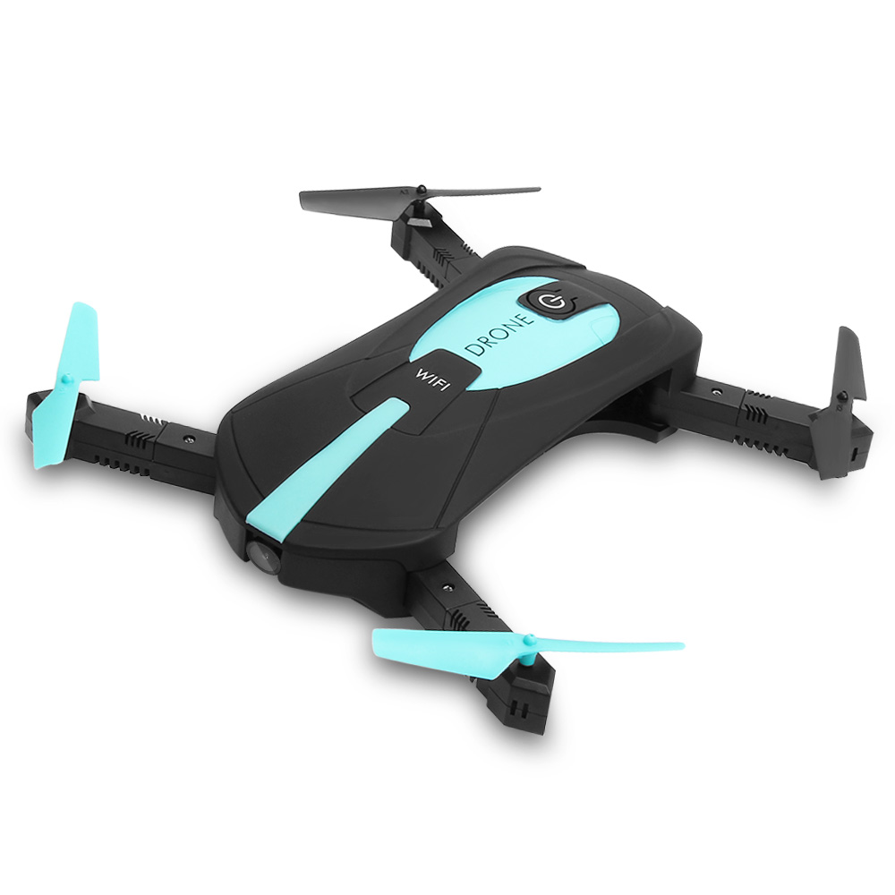 

JDRC JD-18TX WiFi FPV Foldable RC Quadcopter with 2MP Wide Angle HD Camera Altitude Hold Mode RTF - Cyan