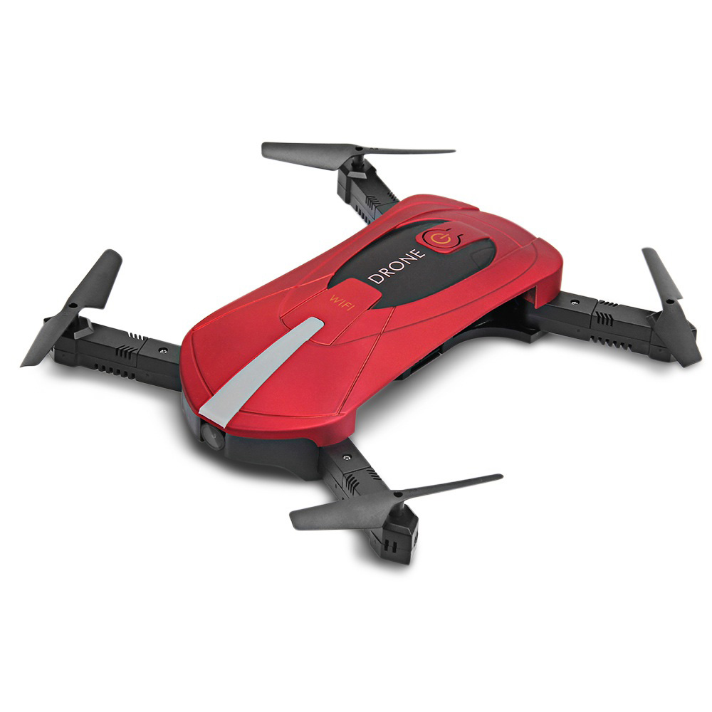 

JDRC JD-18TX WiFi FPV Foldable RC Quadcopter with 2MP Wide Angle HD Camera Altitude Hold Mode RTF - Red