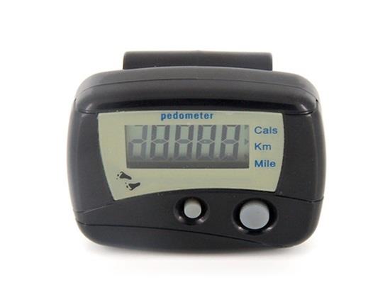 

Multi-functional Electronic Digital Pedometer Step Counter - Black