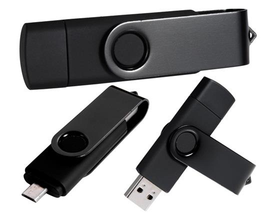 4GB OTG Мобильный телефон USB Flash Drive - Черный