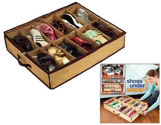 Shoe Storage Bag Brown