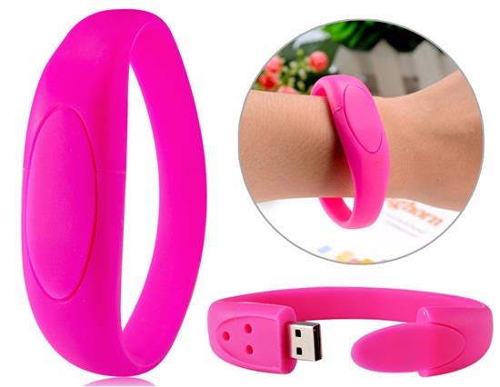 Silicone Bracelet USB Drive 1G Red