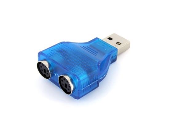 USB to PS2 Adapter Blue