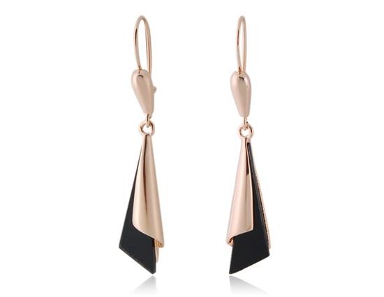 

Rigant 18K RGP Conical Earrings with Gift Box - Golden