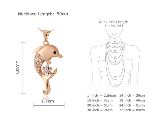 18K RGP Necklace Golden