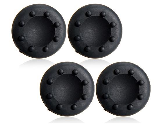 

4 In 1 Anti-Slip Protective Silicone Cap Cover For PS4/PS3/PS2/XBOX ONE/XBOX360 Controller - Black