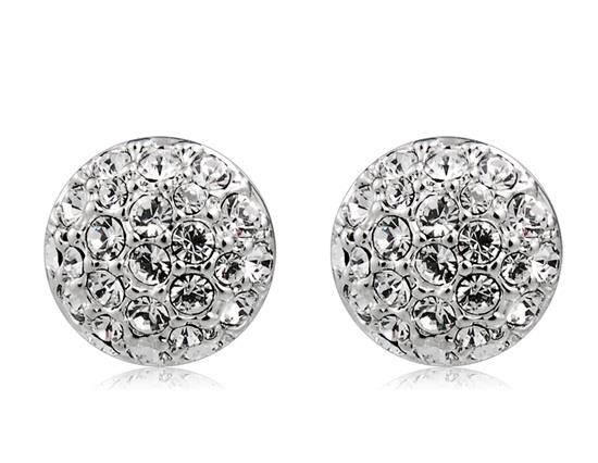 

Rigant Elegant Crystal Decorated Earrings -Silver/M