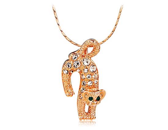 Leopard Shaped Pendant Necklace