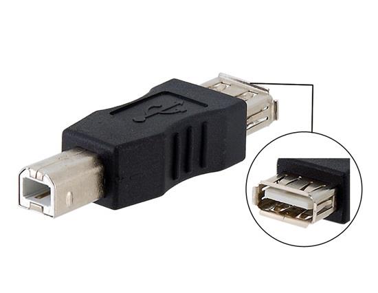 

USB AF to BM Adapter for Computers & Printers (Black)