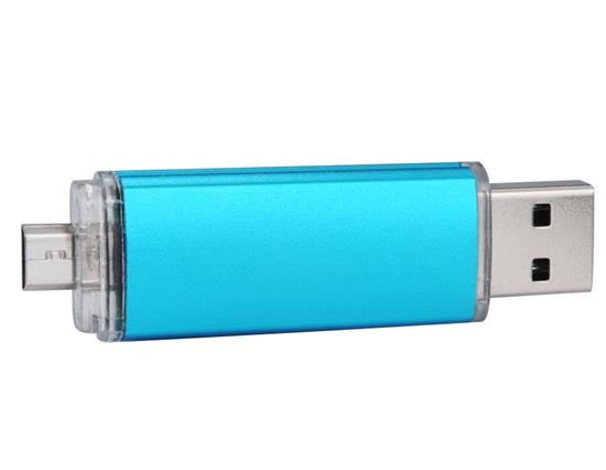 2GB OTG Mobile Phone USB Flash Drive Blue