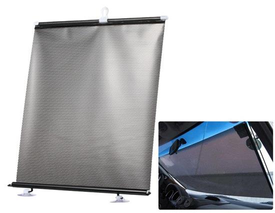

50 x 125cm Retractable Sun Shade for Car's Rear Window - Black