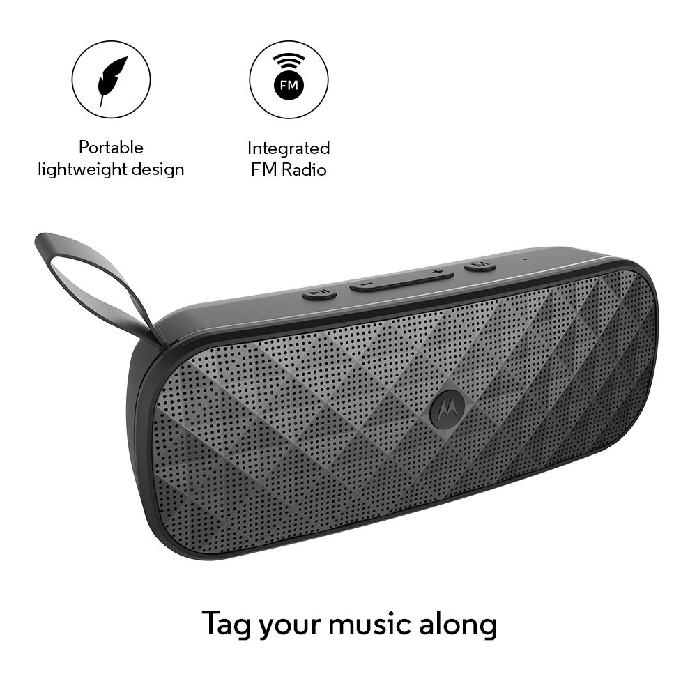 Motorola Sonic Play + 275 Bluetooth Speaker Black