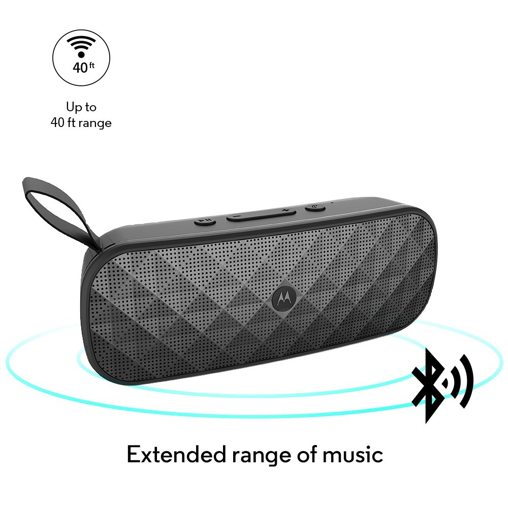 Motorola Sonic Play + 275 Bluetooth Speaker Black