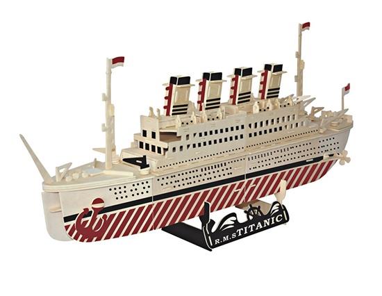 

Titanic 3D DIY Wooden Puzzles Children's Educational Toys Ship Model for Kids and Adults