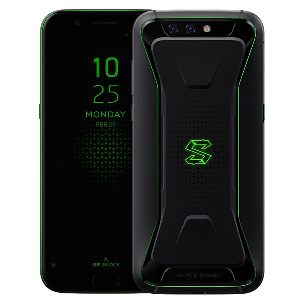 Xiaomi Black Shark 5.99 Inch 4G LTE Gaming Smartphone Snapdragon 845 6GB 64GB 12.0MP+20.0MP Dual Rear Cameras Android 8.0 OTG Type-C Touch ID Gamepad Included - Black
