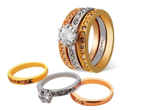 Crystal Rhinestone Decorated Ring