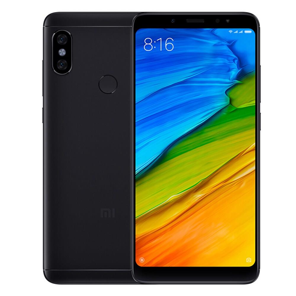 Xiaomi Redmi Note 5 5.99 Inch 4G Smartphone Snapdragon 636 4GB 64GB 12.0MP+5.0MP Dual Rear Cameras Android 8.1 Full Screen Face ID Infrared Global Version - Black