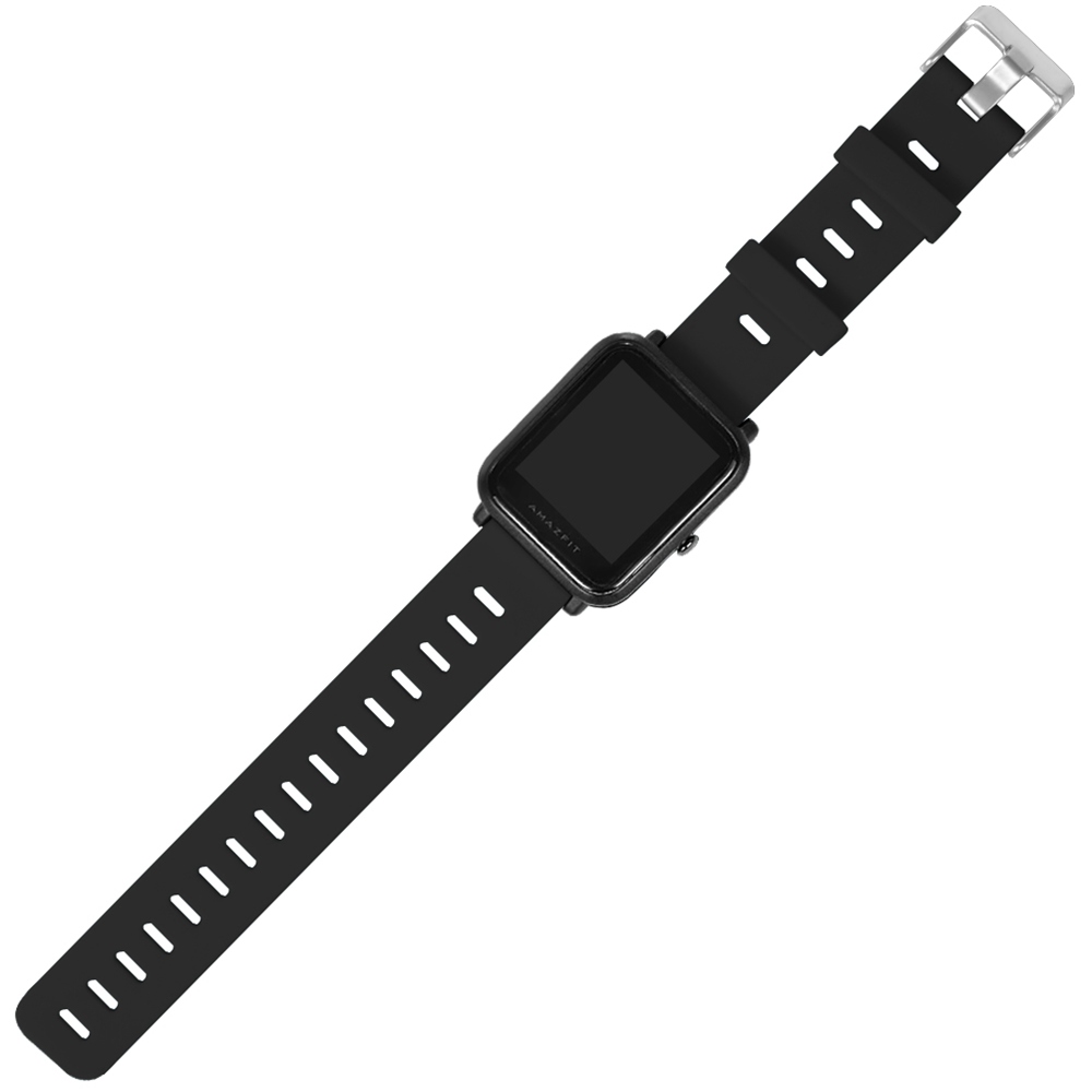 Amazfit Bip Replacement Silicon Strap Black