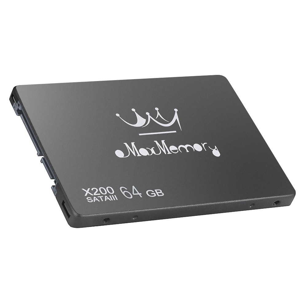 

Maxmemory X200 64GB SATA3 High Speed SSD 2.5 Inch Solid State Drive Hard Disk For PC Laptop - Black