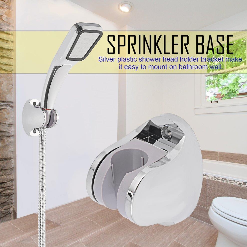 Adjustable Plastic Bracket Bathroom Sprinker Base Shower Head Holder Tool Q 