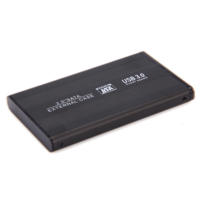 

2.5" SATA To USB 3.0 HDD Case Hard Disk Drive Case HDD Enclosures - Black